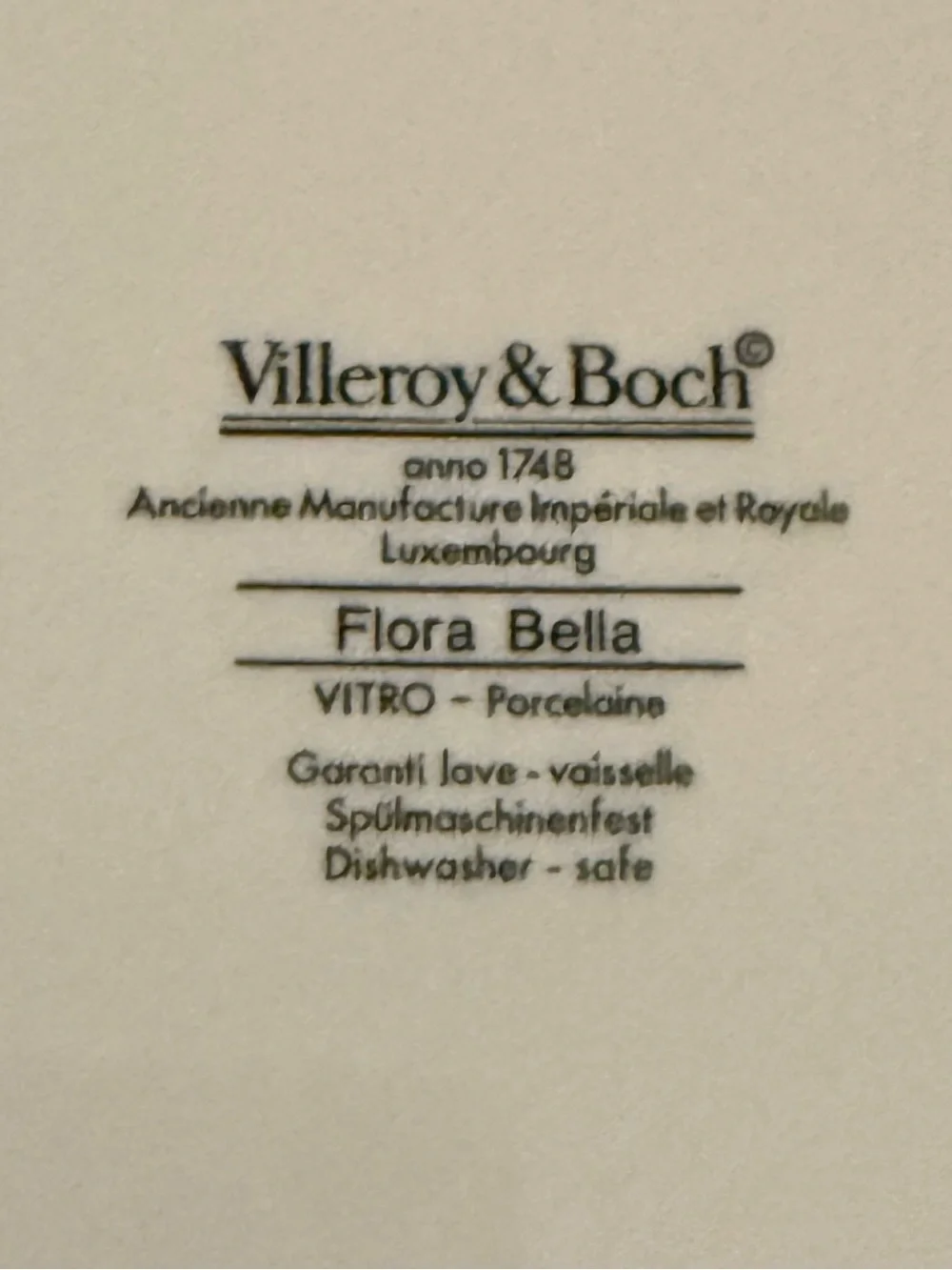 Villeroy & Boch Flora Bella Porcelain  Floral Platter